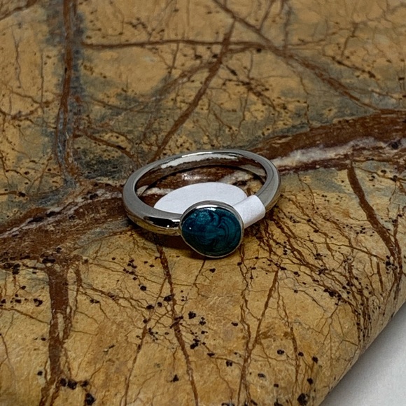 NWT • faux stone silver stack ring - Picture 2 of 4